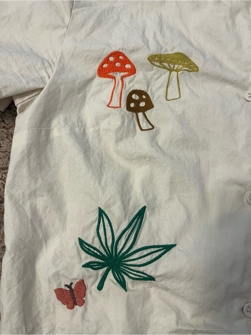 Cropped Embroidered Top - Picture 3 of 5